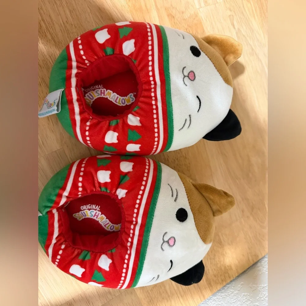 Squishmallows Cat Plush Slippers